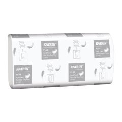 Katrin 61600 Plus 3 Ply White L3 Z Fold Hand Towels (Narrow Fold)