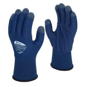 Polyco Matrix D Grip TS PVC Dot Palm Coated Glove with Touchscreen Fingertips