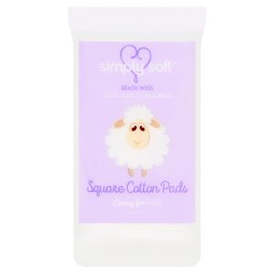 Simply Soft Baby Cotton Square Pads