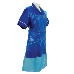 Shield A2/B Blue Standard Length Disposable Aprons in a Pack