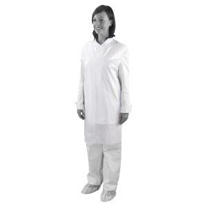 Shield A3/W White Standard Length Disposable Aprons in a Pack