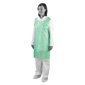 BTB254 Green Longer Length Heavy Duty Aprons on a Roll