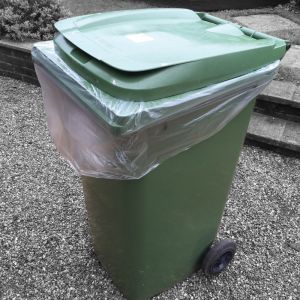 CLWBL Clear Light Duty Wheelie Bin Liners (270L)
