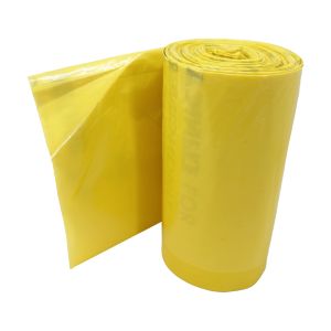 CX25/CWHD2 Yellow Heavy Duty Clinical Waste Sacks on a Roll (20L, 5kg)