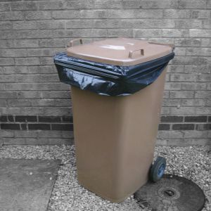 HDWBL Black Extra Heavy Duty Wheelie Bin Liners in a Pack (390L)