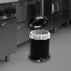 HPBL White Medium Duty Pedal Bin Liners in a Pack (15L)