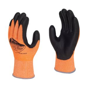 Polyco Matrix Orange PU Cut Resistant PU Palm Coated Glove