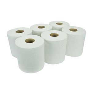 Fine Touch PCF150W 2ply White Centre Feed Roll (165mm x 150m)
