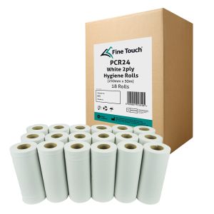Fine Touch PCR24 2ply White Wiper Roll