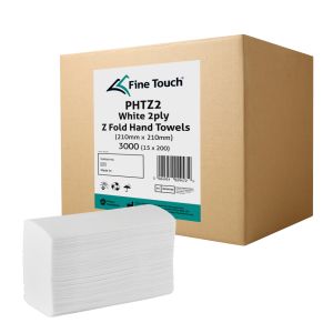 Fine Touch PHTZ2 White 2ply Z Fold Hand Towels