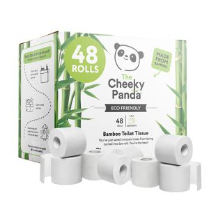 The Cheeky Panda Plastic‑Free Bamboo 3ply White Toilet Tissue Bulk