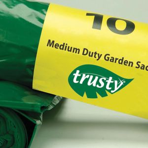 Trusty TDGS10 Green Garden Medium Duty Refuse Sacks on a Roll (90L)
