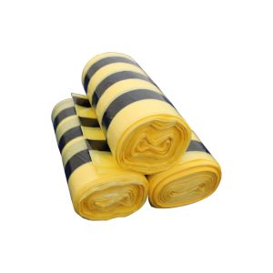 TSYB/1 Tiger Stripe Medium Duty Landfill Waste Sacks on a Roll (75L, 10kg)
