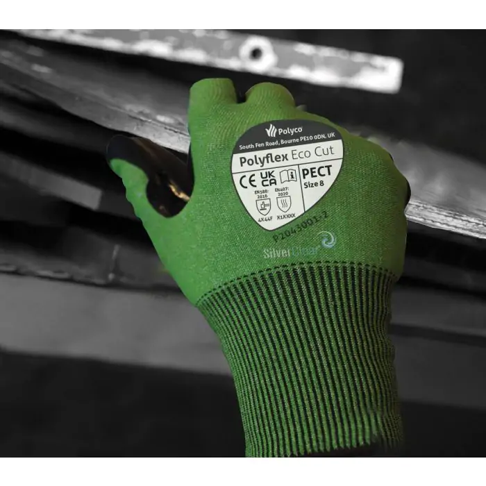 Coated Polyflex® Palm ECO Healthline Polyco Glove Nitrile Cut | Resistant Foamed