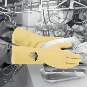 Processor™ II 30cm Mediumweight Unlined Natural Rubber Glove
