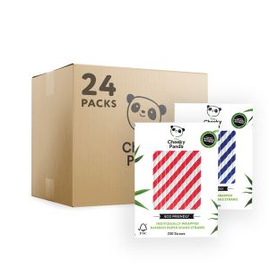 The Cheeky Panda Bamboo Straws 10mm (Case)