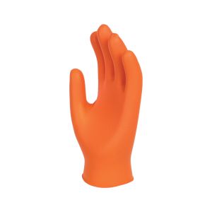 Finite® Orange Grip Nitrile Powder Free Disposable Glove
