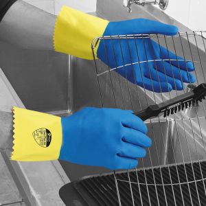 Duo Plus® 60 (0.6mm, 30cm) Double Dipped Latex Flock Lined Glove